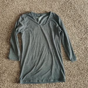 It is a cotton spandex semi short sleeves shirt